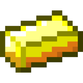 Minecraft gold that resembles butter