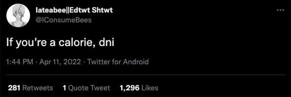 Humorous DNI tweet