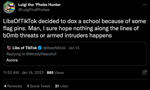 Dox tweet