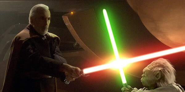 Seeing Yoda in action in Episode II was fan service for many Star Wars enthusiasts