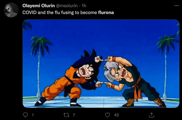 Flurona is actually two separate diseases, but this tweet is still funny