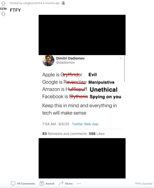 A Reddit user who has "fixed" a Twitter user's post