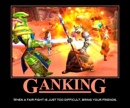 WOW ganking meme