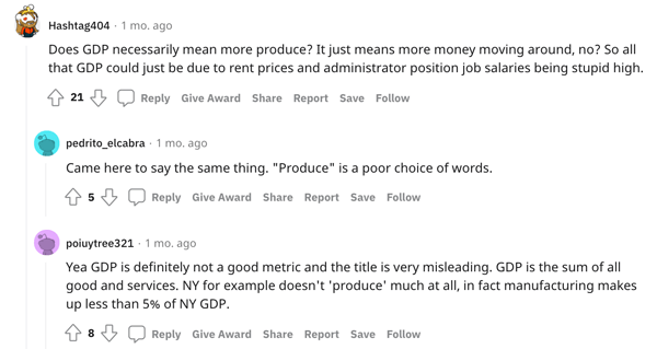 While GDP can be a useful comparison tool, it doesn't measure everything worthwhile ...