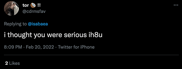 IH8U tweet