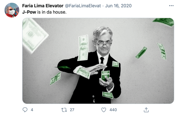 J-Pow, making it rain