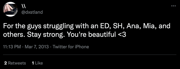 Mia tweet