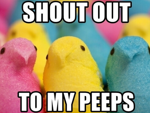 A peeps meme filled with peeps
