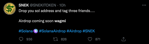 A use of WAGMI on Twitter