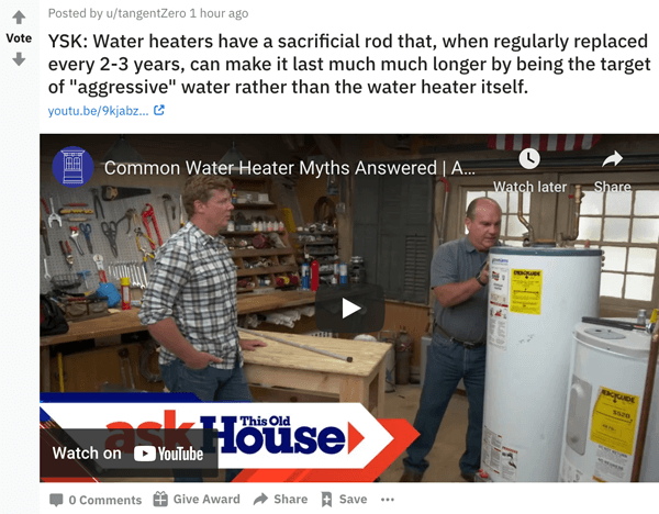 A user dropping some YSK knowledge on Reddit