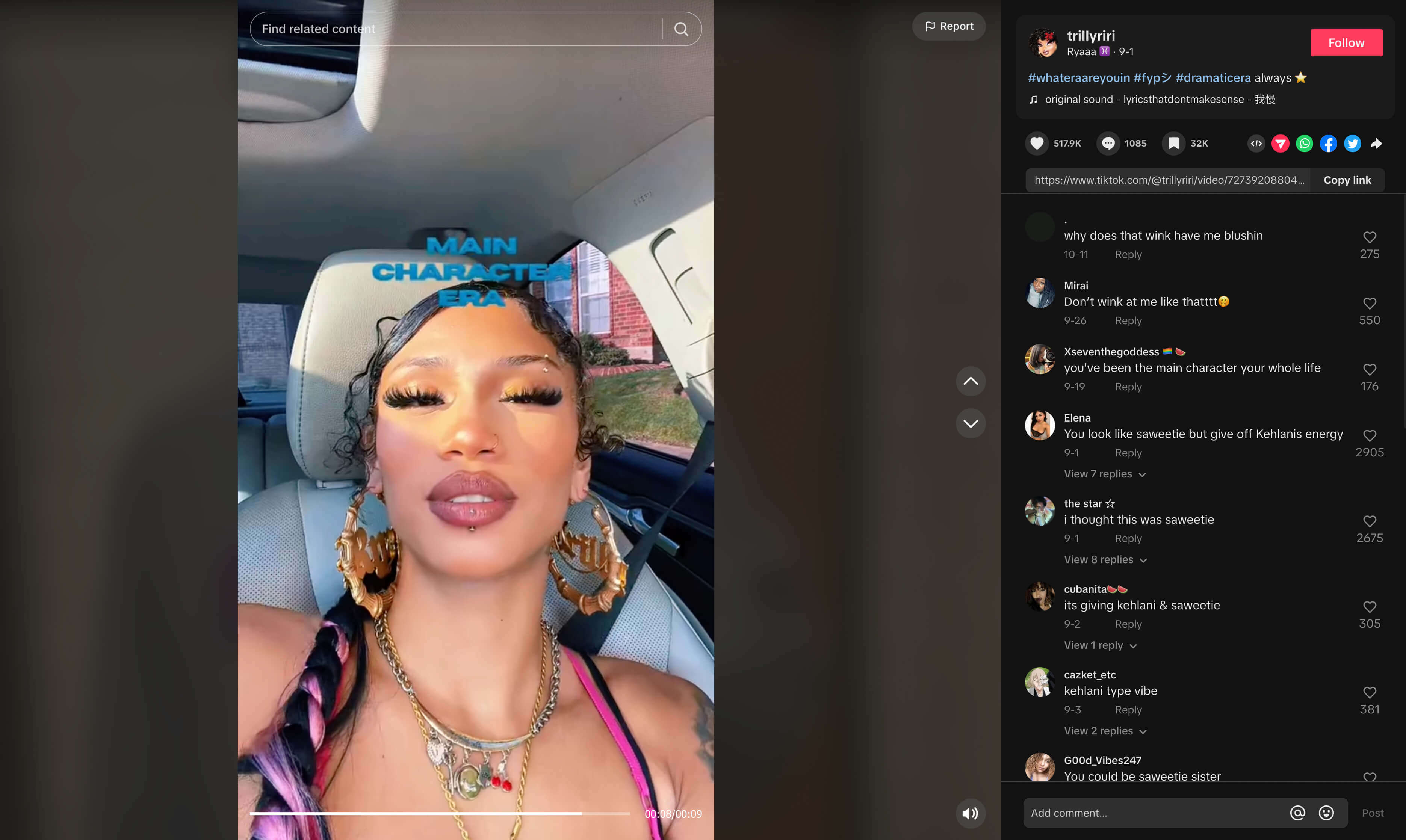 Main character era TikTok