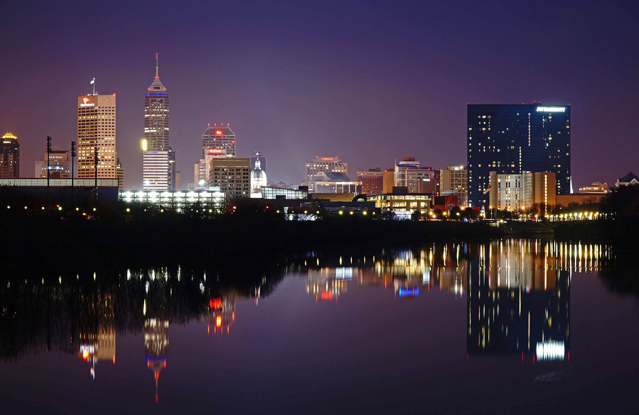Indy at night