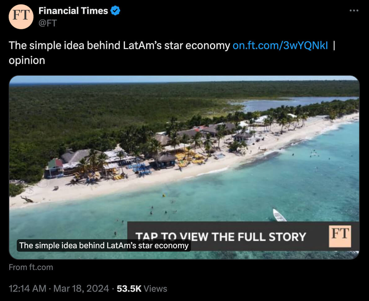 LATAM economy referenced on X